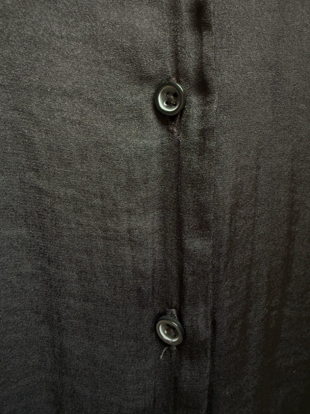 Nine West Black Sleeveless Button Down Shirt Blouse Minimal Chic XS - Picture 4 of 9
